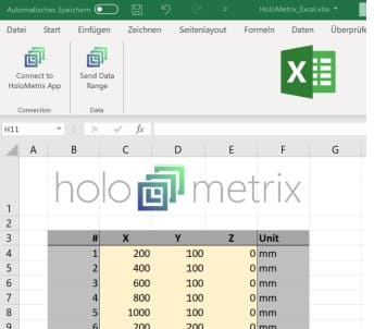 Excel Coordinate Viewer Interface